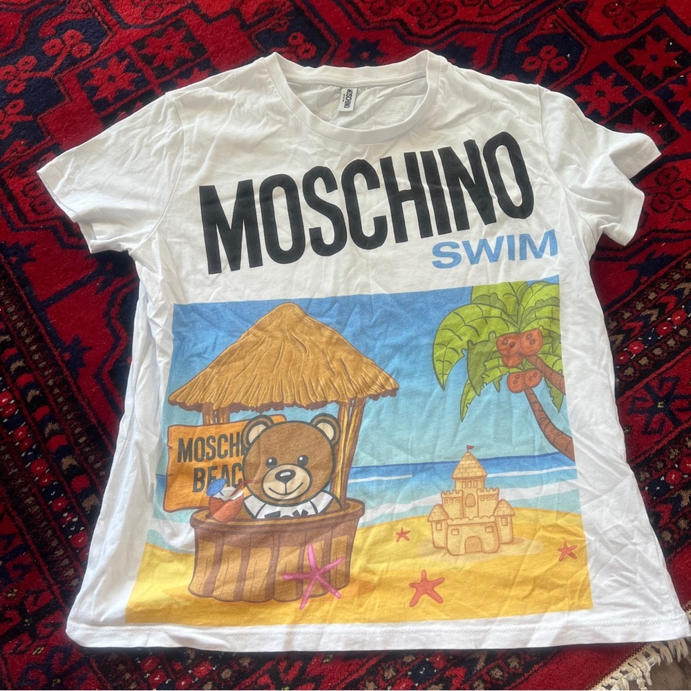 Moschino Swim oversize Moschino Beach Bear t-shirt small